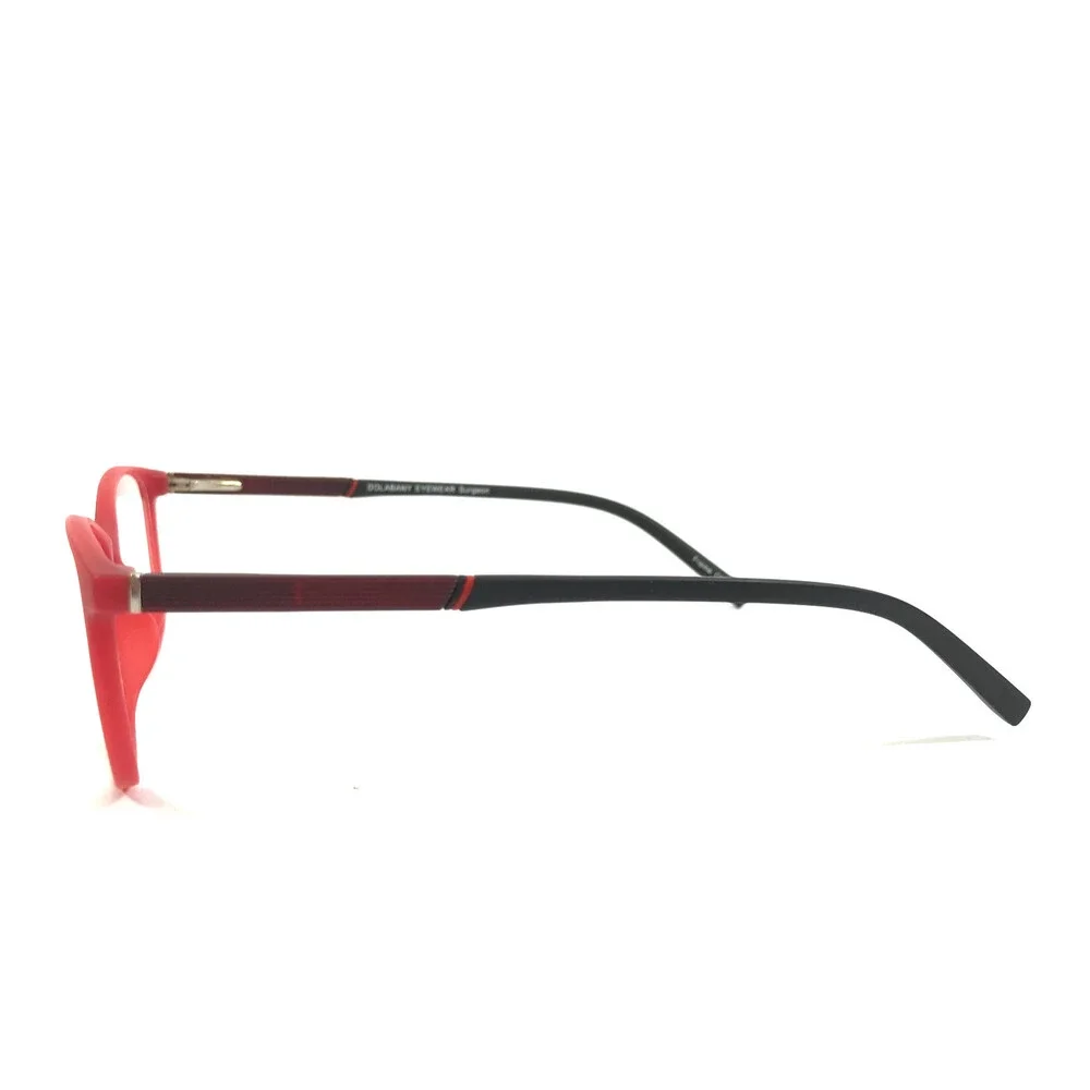 Dolabany Eyeglasses Frames Surgeon Matte Red Black Cat Eye Full Rim 48-17-135